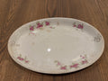 Antique Ironstone platter Pink Floral