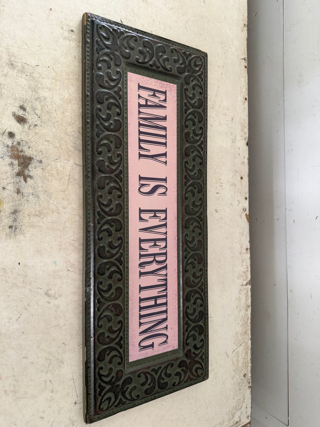 Metal rectangle sign will get makeover