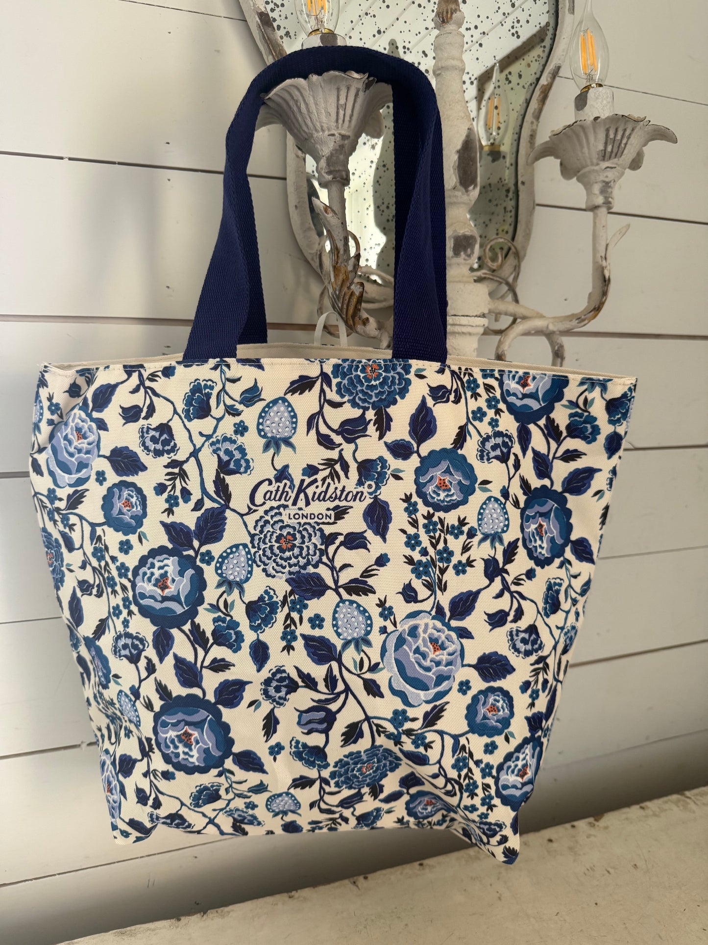 Cath Kidston Tesco Blue Strawberry Fields Floral Reusable Bag