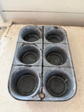 Graniteware 6 cup muffin tin