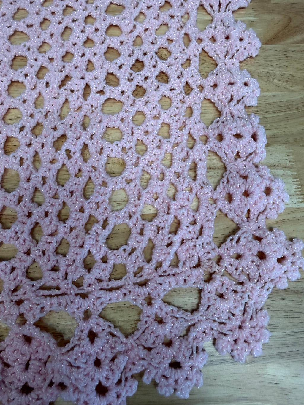 Pink Crochet Baby Afghan