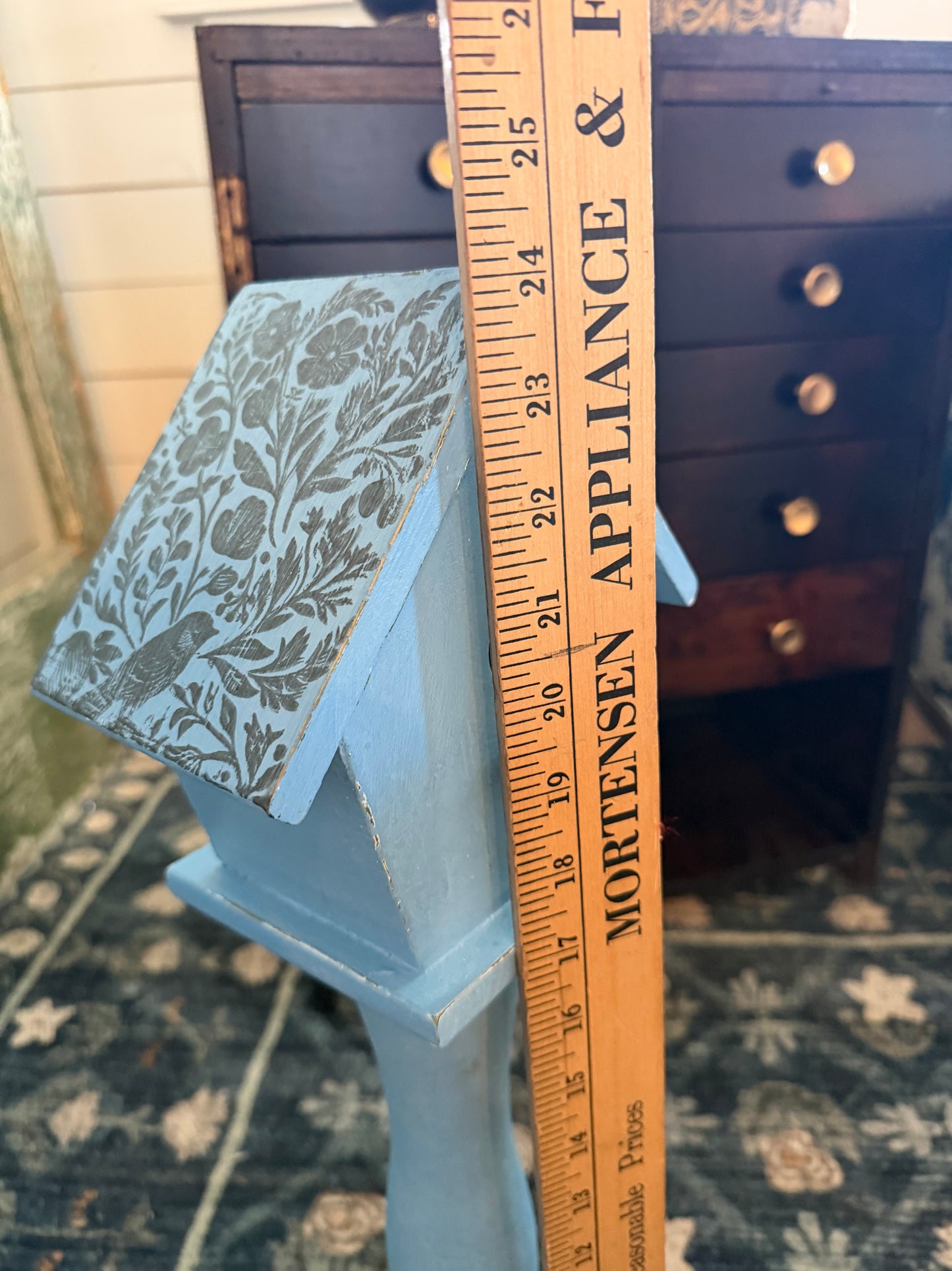 Tall Hand painted Birdhouse