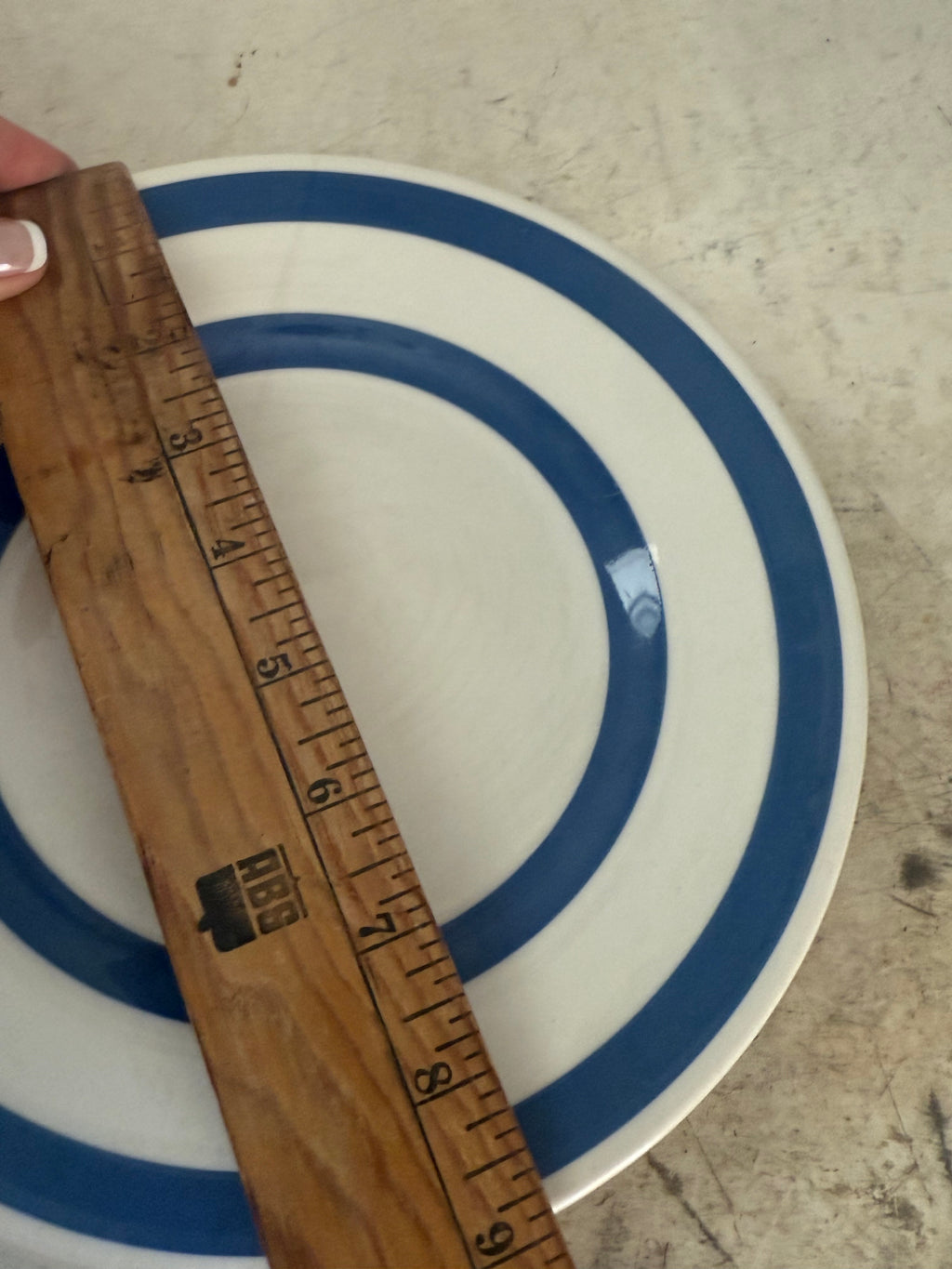 Chefware Cornishware Style Plate and bowl sold individually