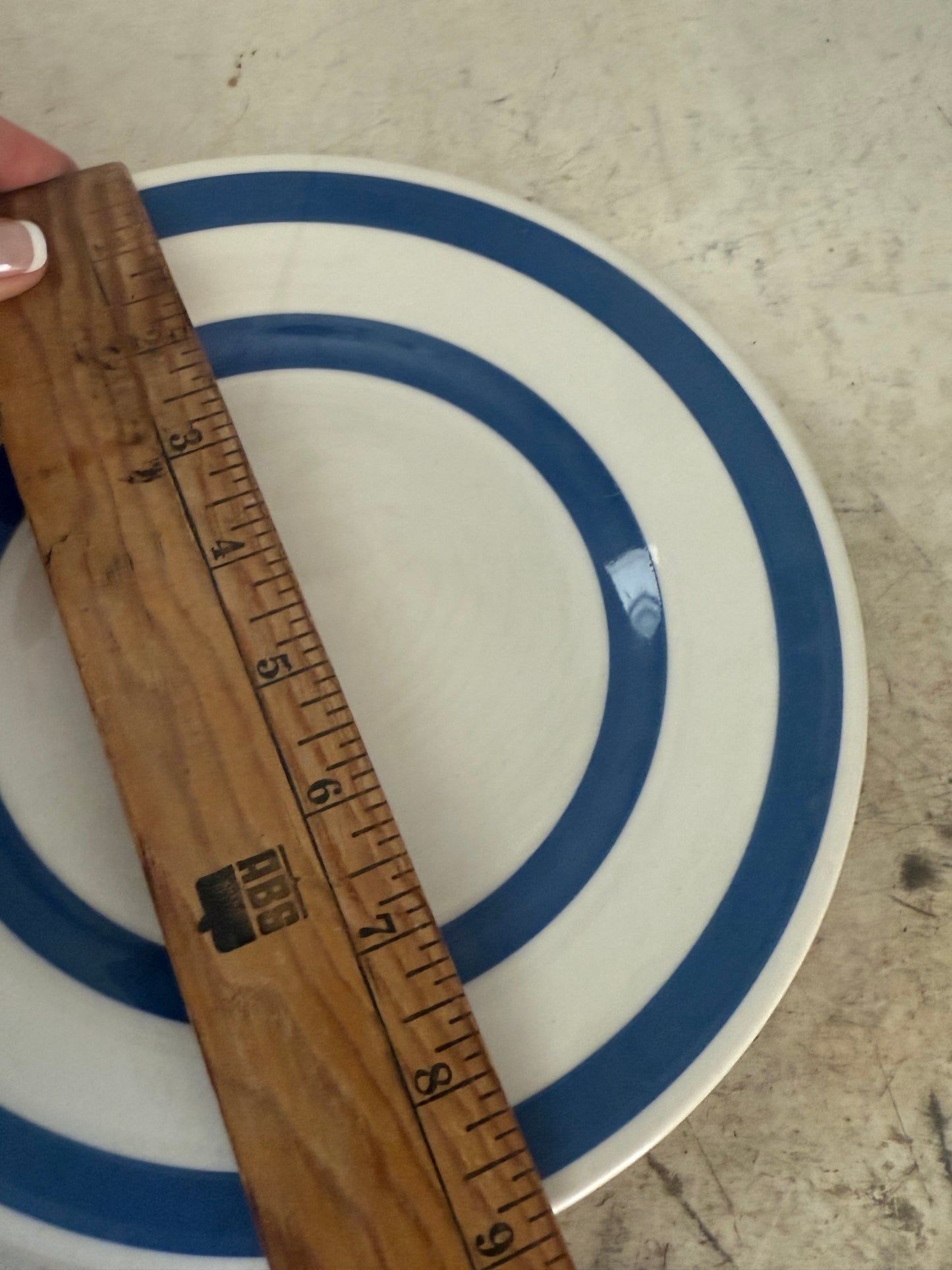 Chefware Cornishware Style Plate and bowl sold individually