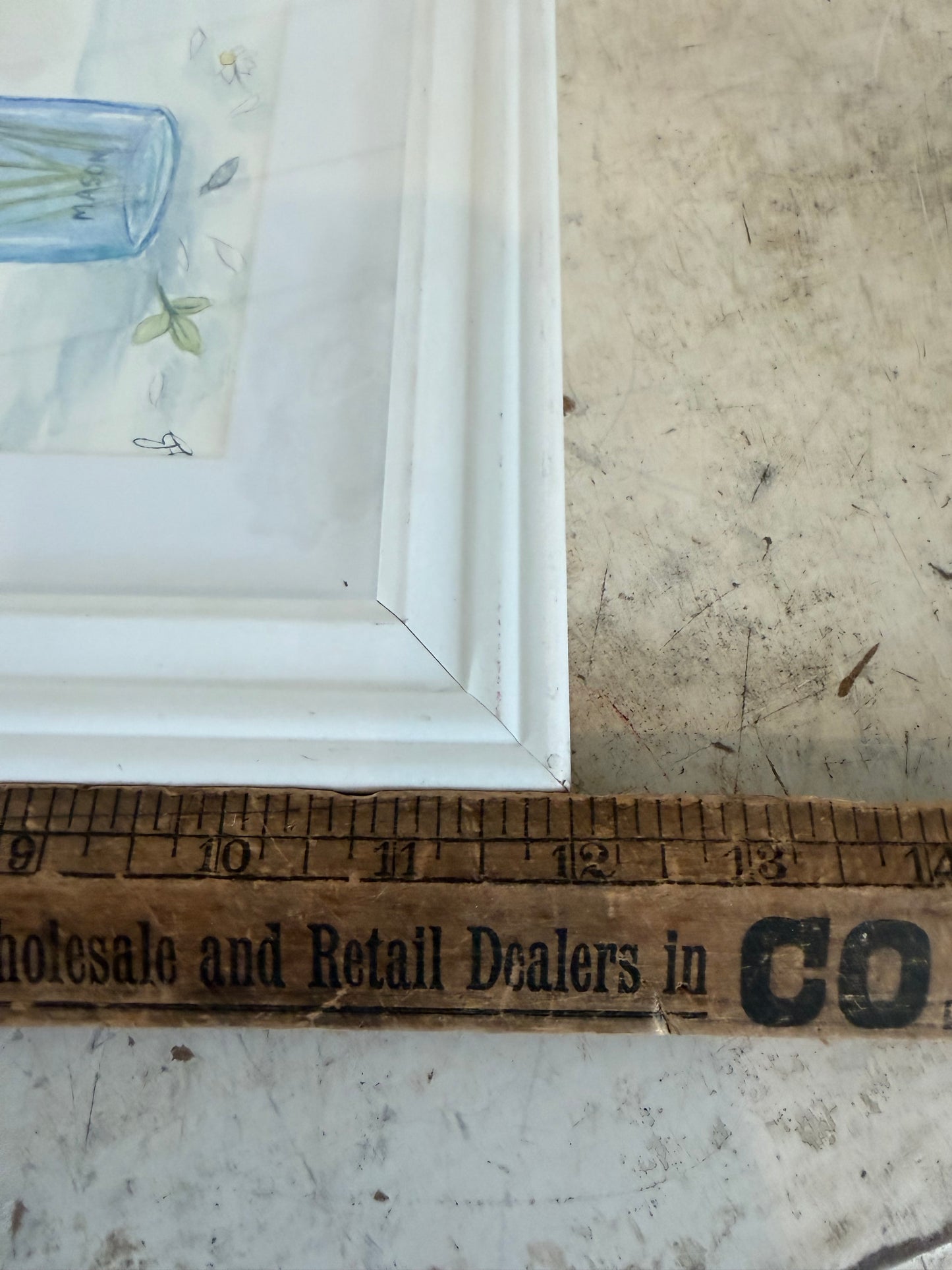 Susan Barkman original framed floral water color