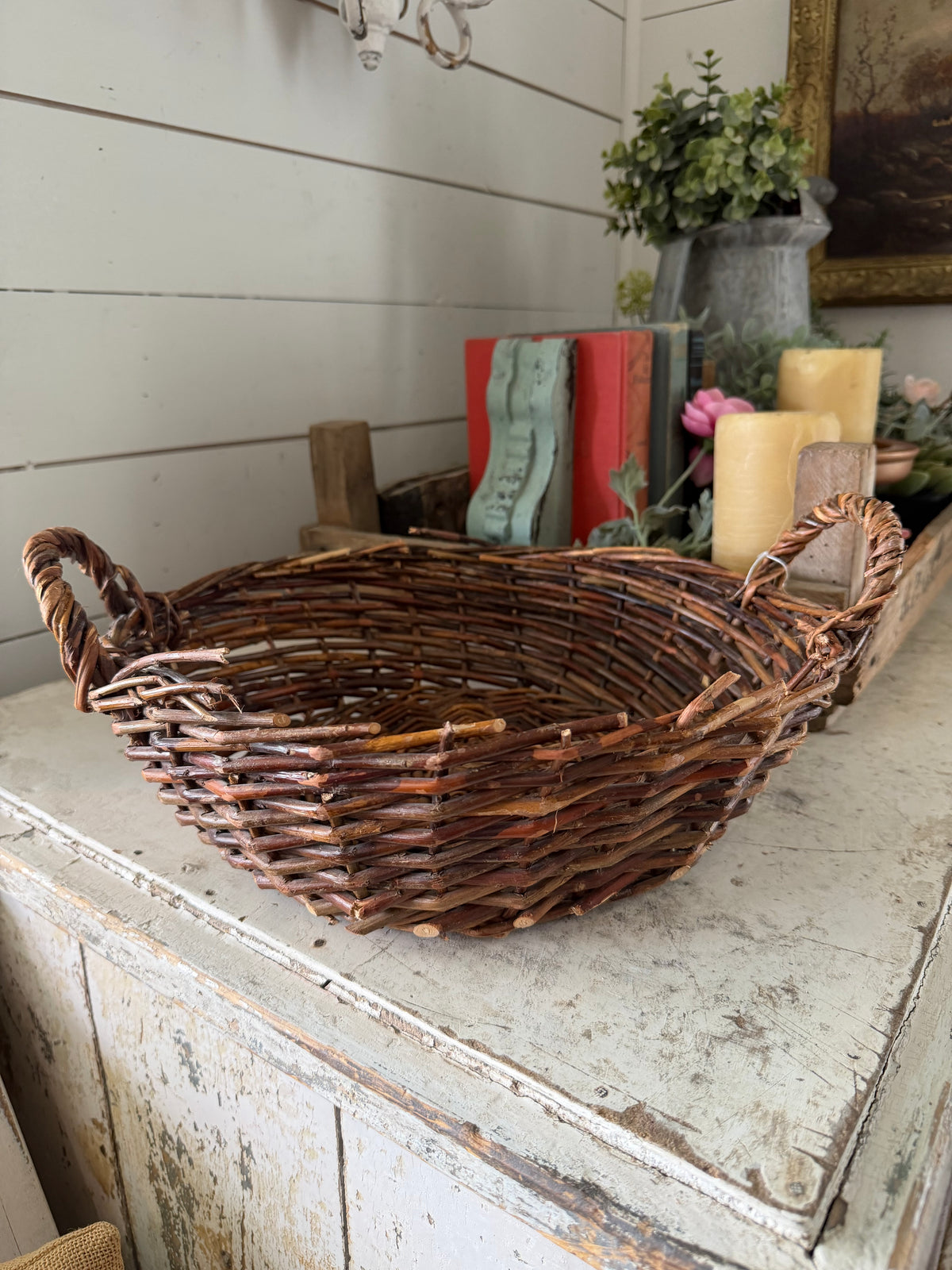 Willow Basket with handles