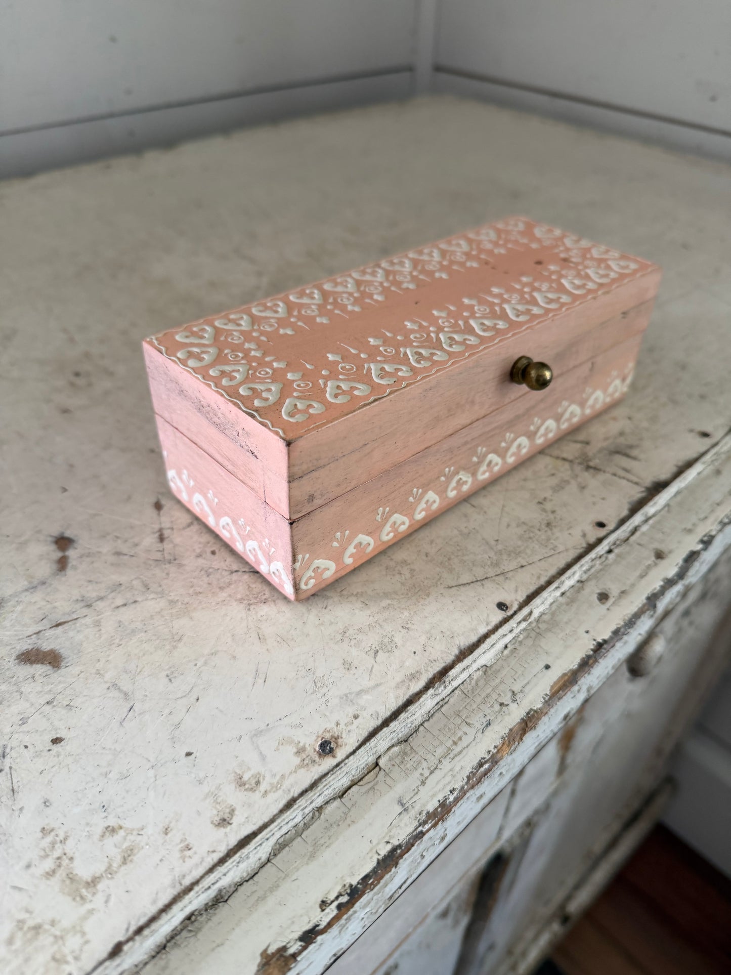 Pink wood box will get makeover