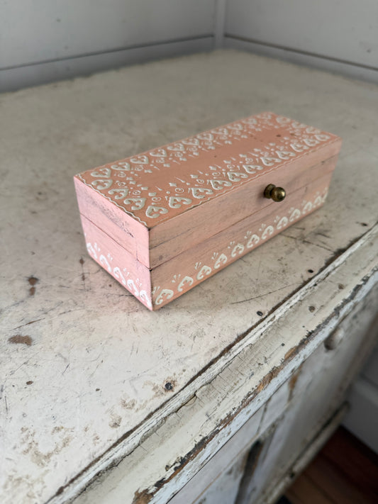 Pink wood box will get makeover