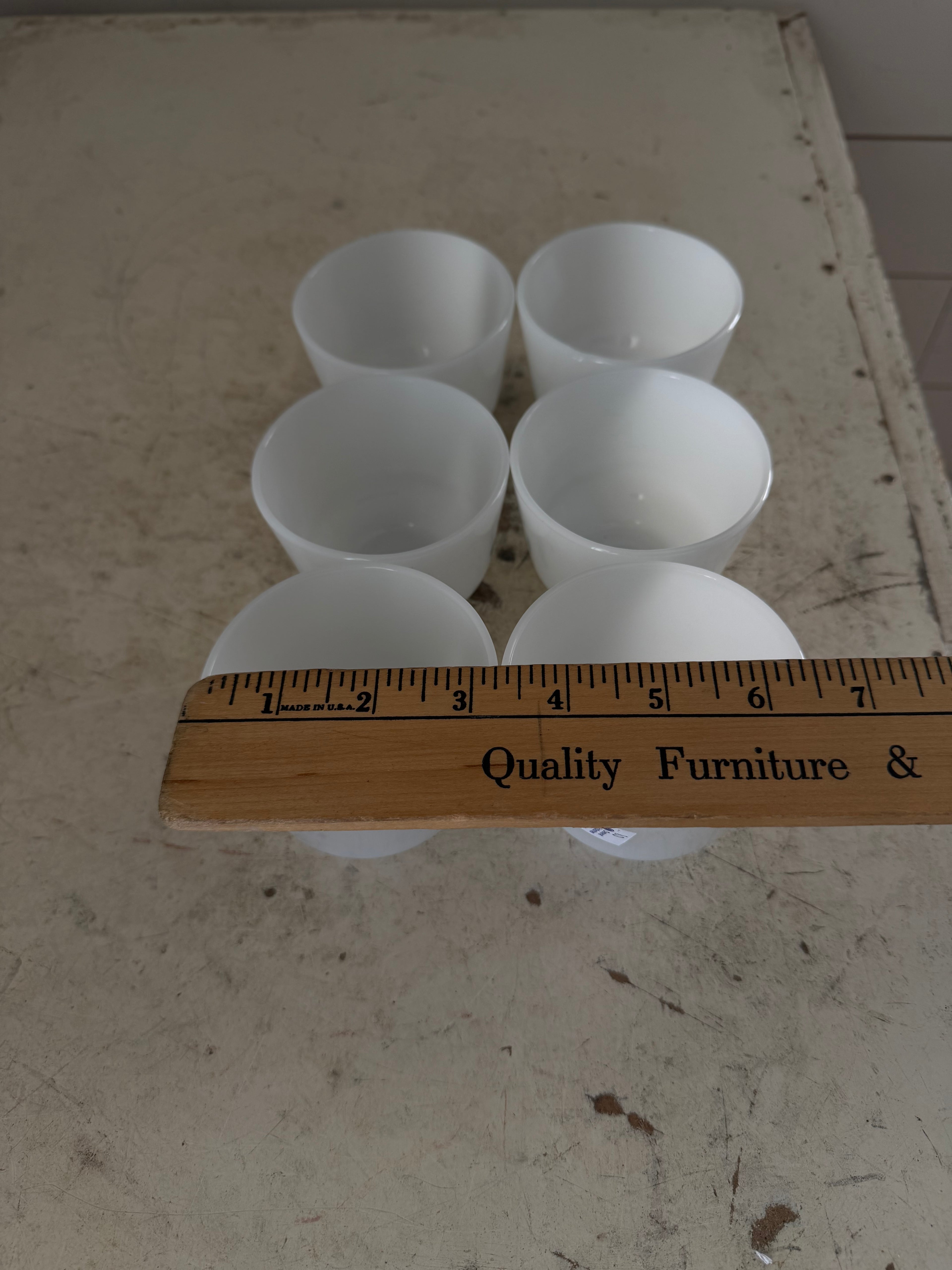 Milk glass Ramekins Sold Individually