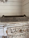 Wood Tray with Reverie Stamp 17” long