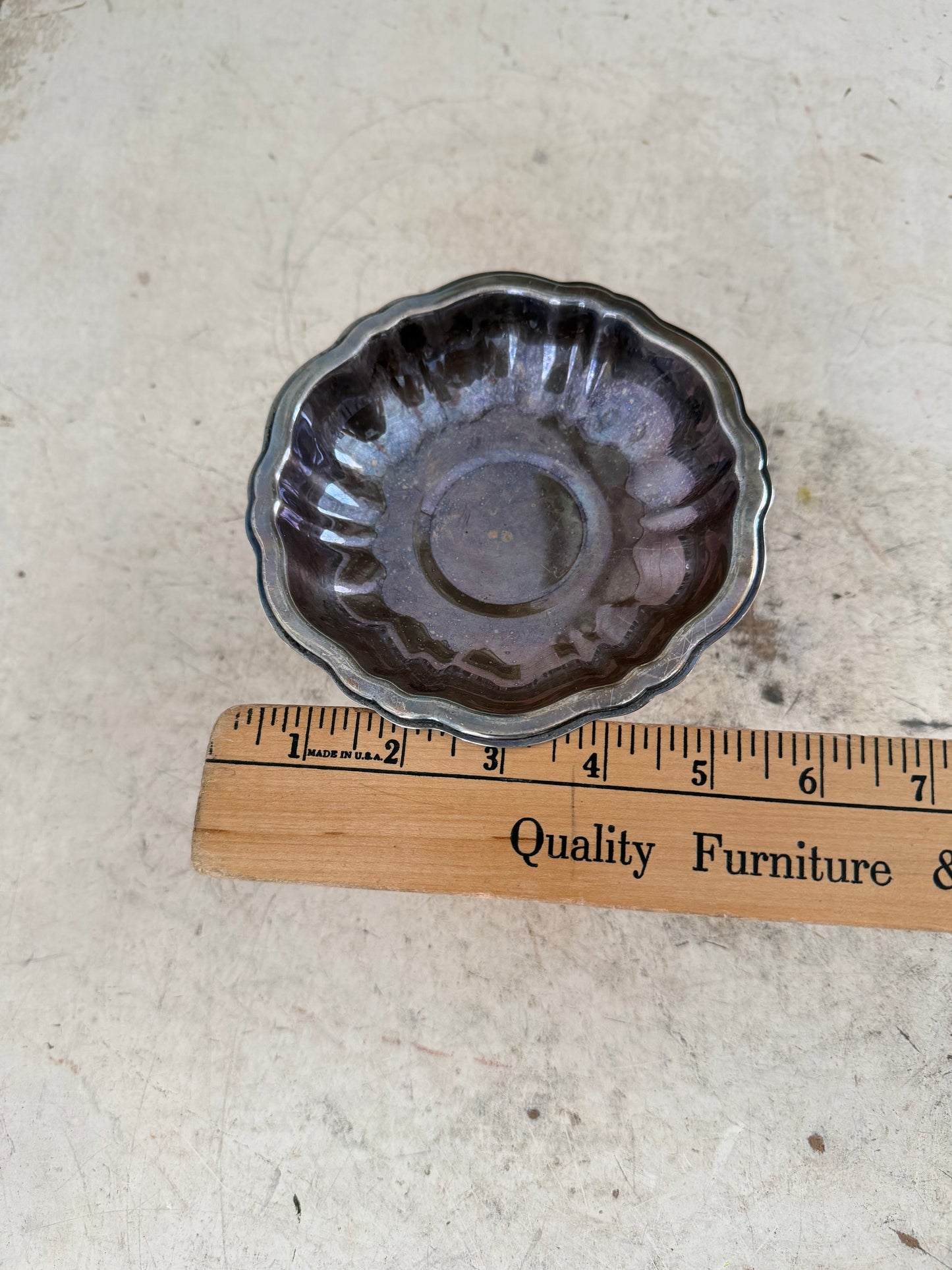 vintage silverplate compote candy dish