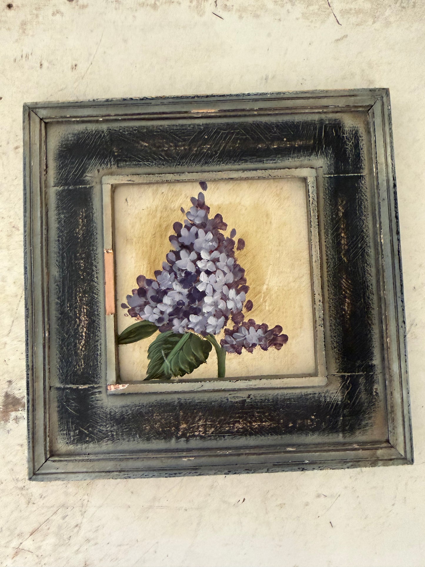 Hand-painted Violet picture frame will get painted