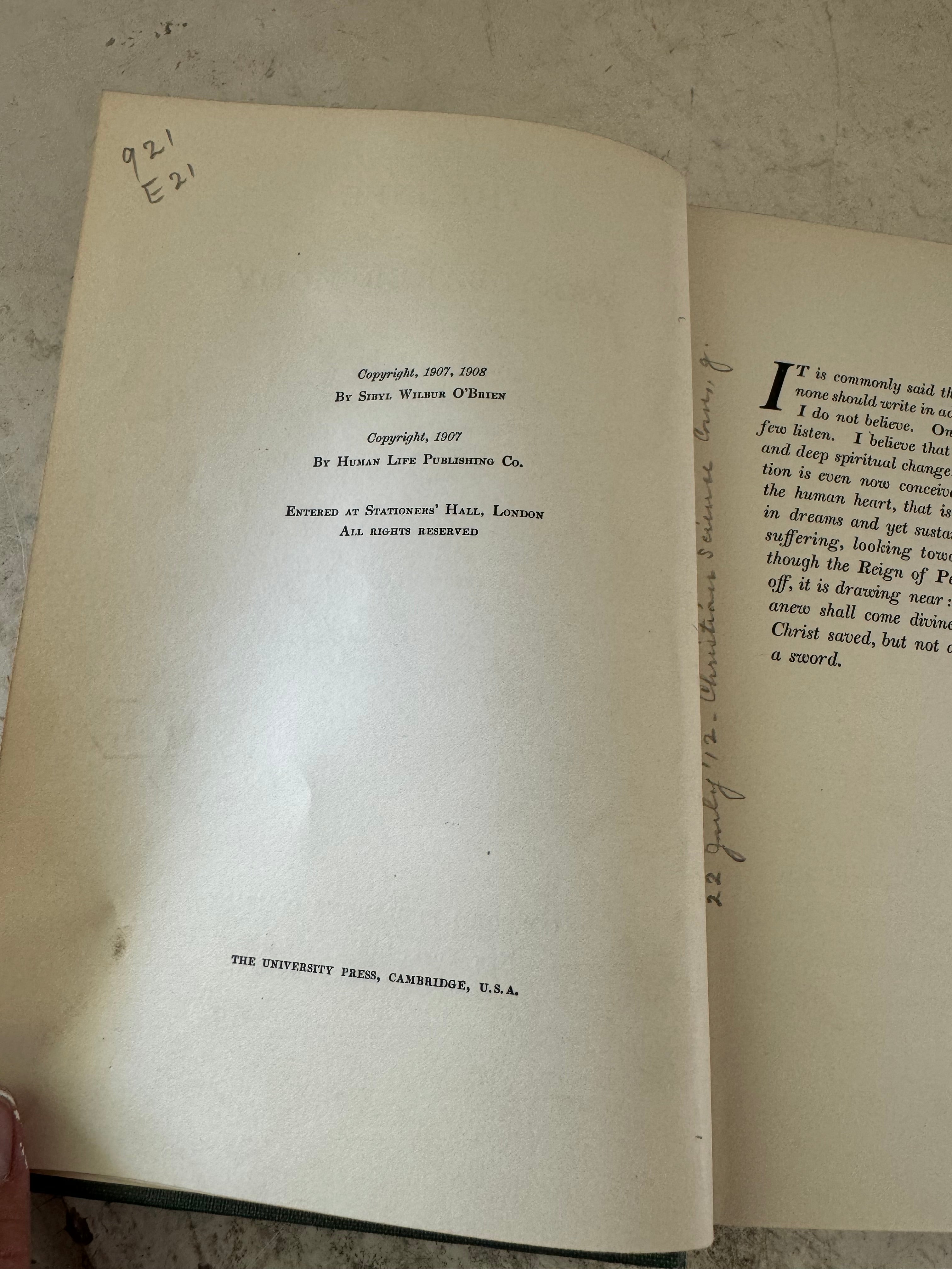 The Life of Mary Baker Eddy 1908 - Book
