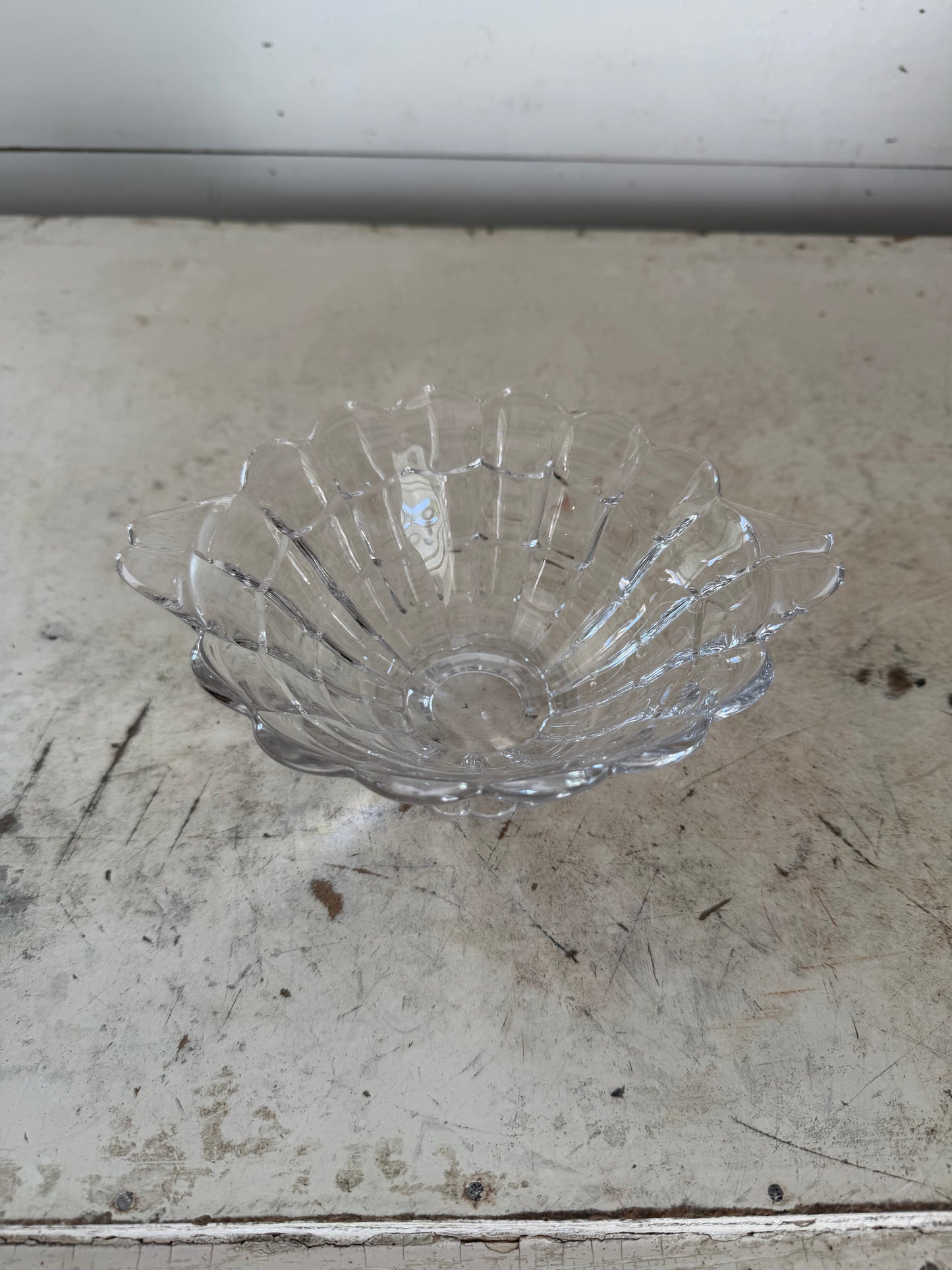 Clear Glass Bowl Cambridge Cascade Style