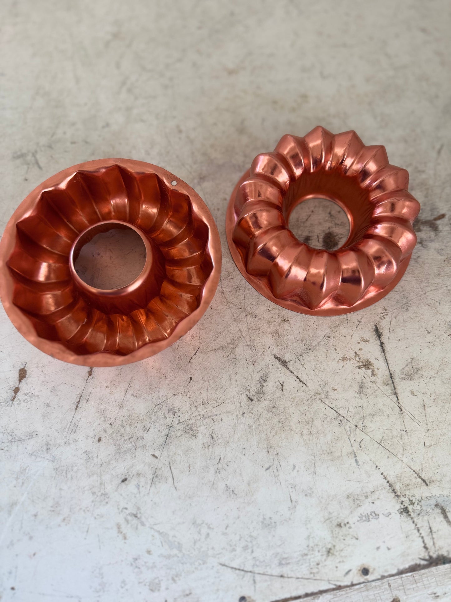 Mini Copper Color Aluminum Jello Molds