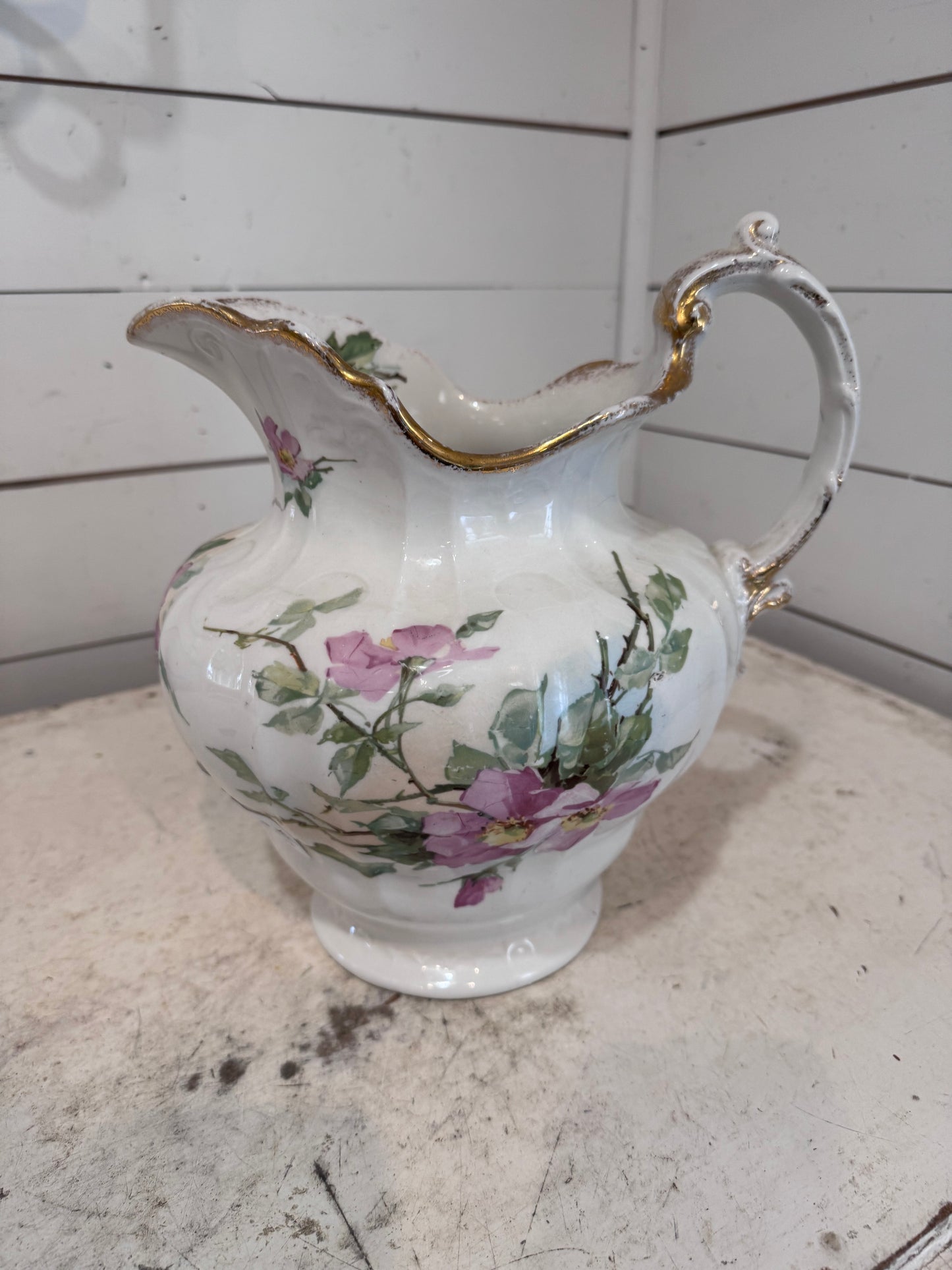 Maddocks Lamberton Works Semi Porcelain Pitcher Made in England