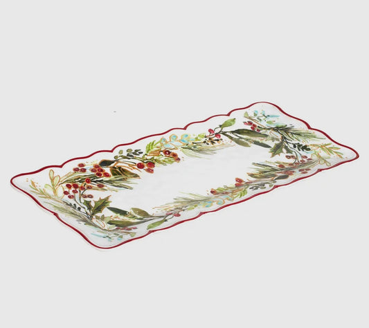 Christmas Gatherings Platter Tray