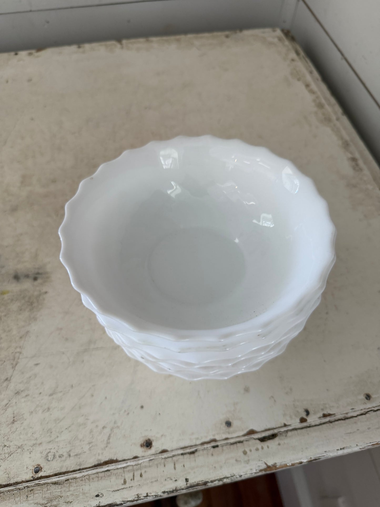 vintage glass bowls by arcopol made in france sold individually