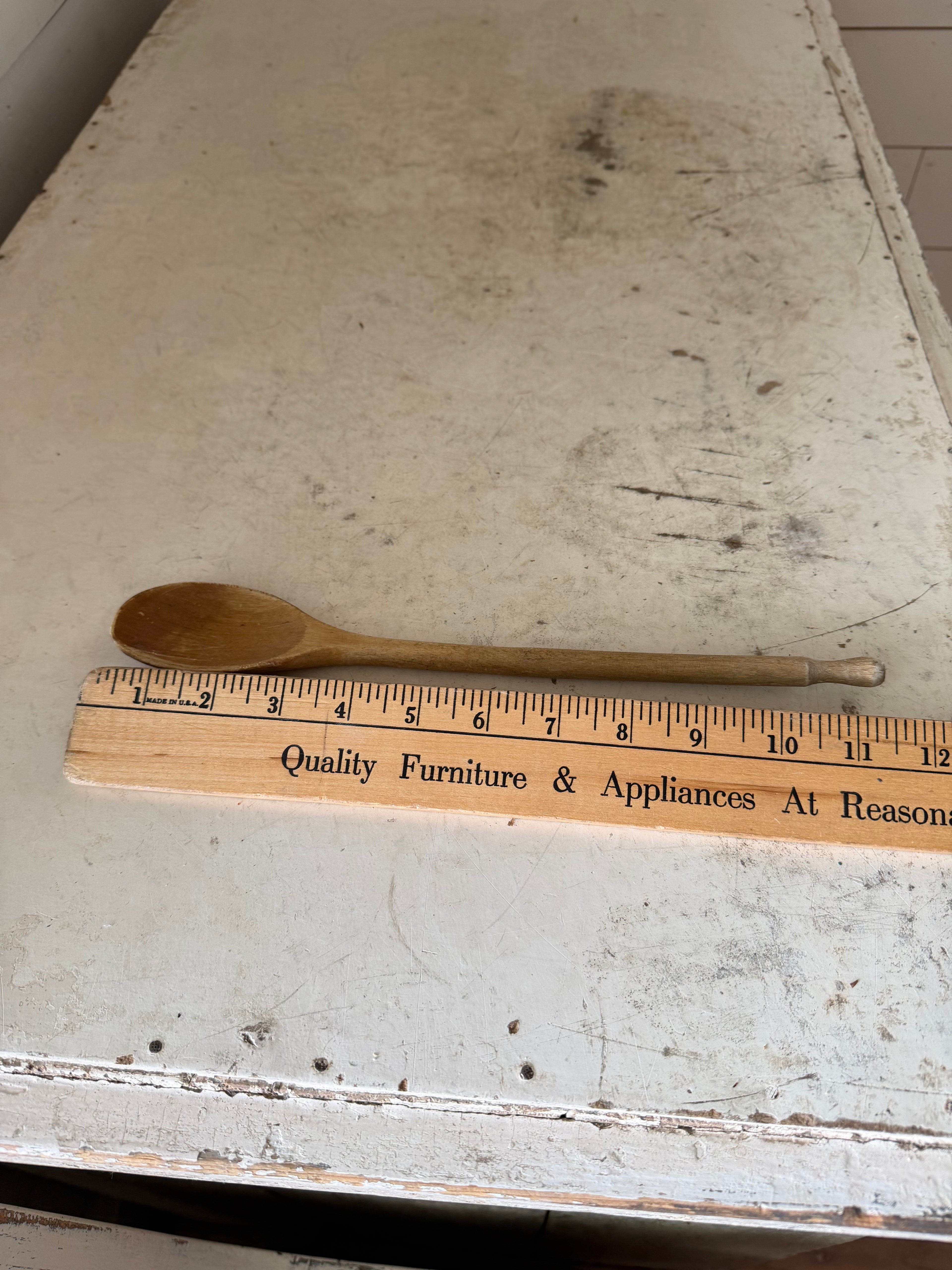 Vintage Handmade Wooden Spoon