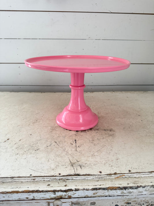 Pink Melamine Cake Stand - No Dome