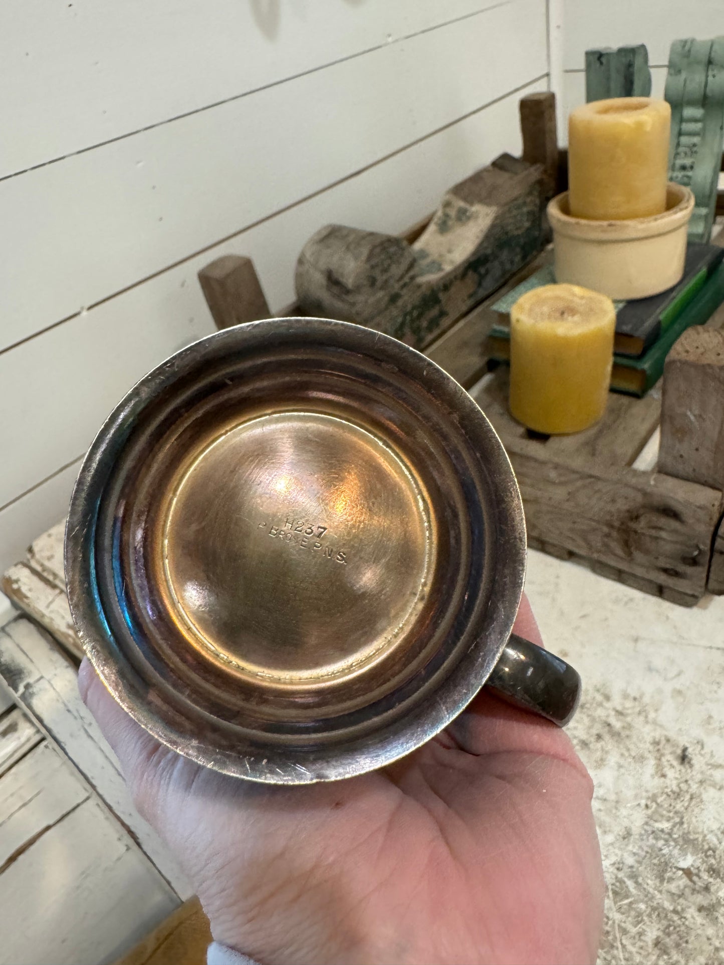 Silver Engraved Tankard Mug