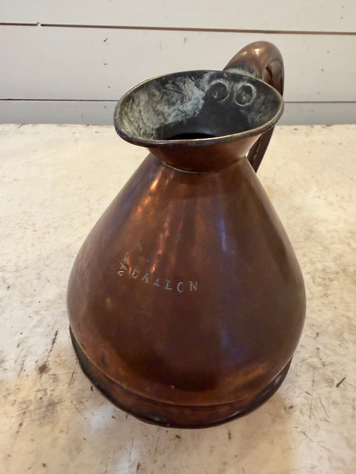 MAntique haystack, copper pitcher, 1/2 gallon size sold individually