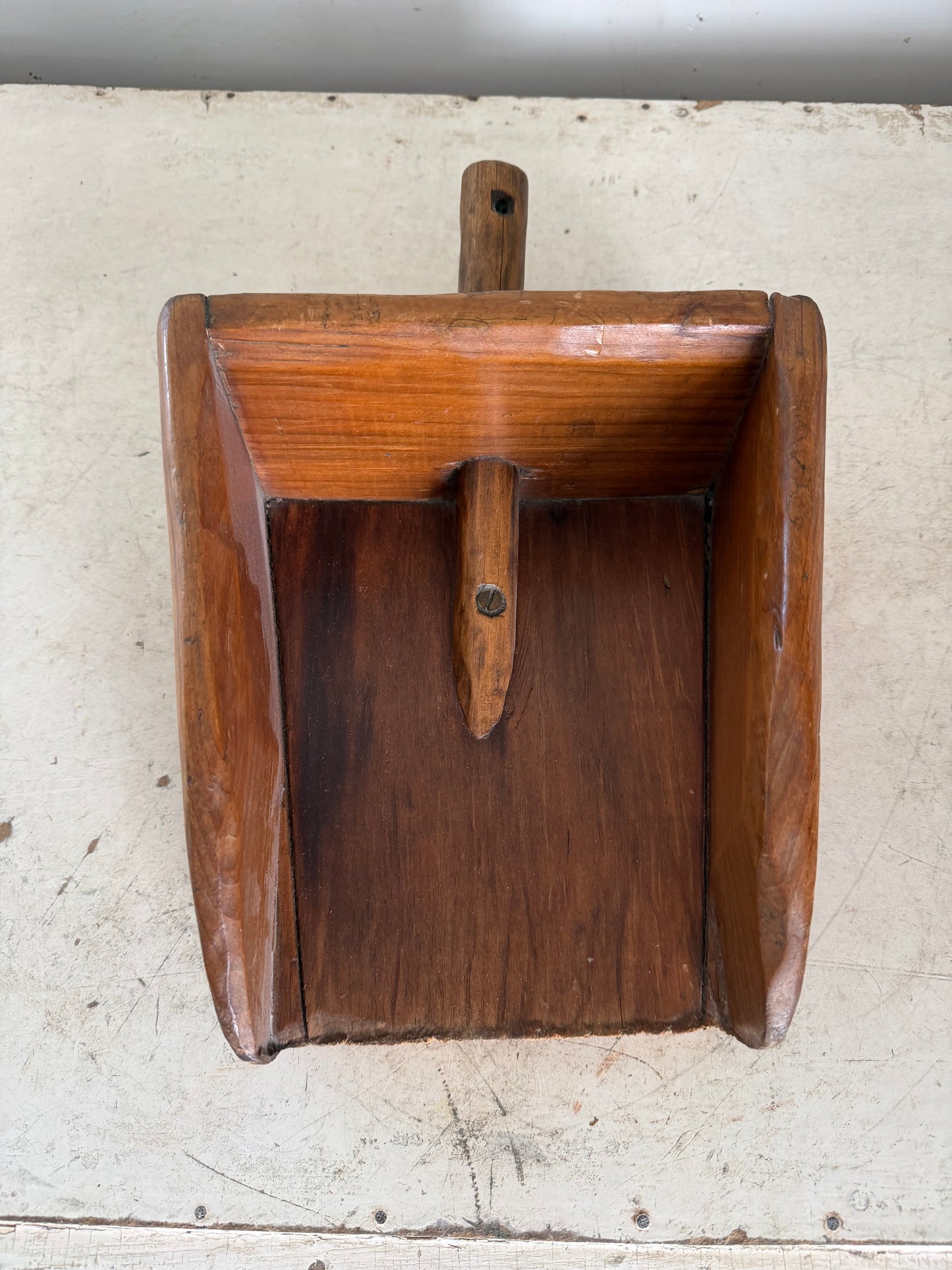 Rustic Mid Century Wood Salt and Grain Scoop