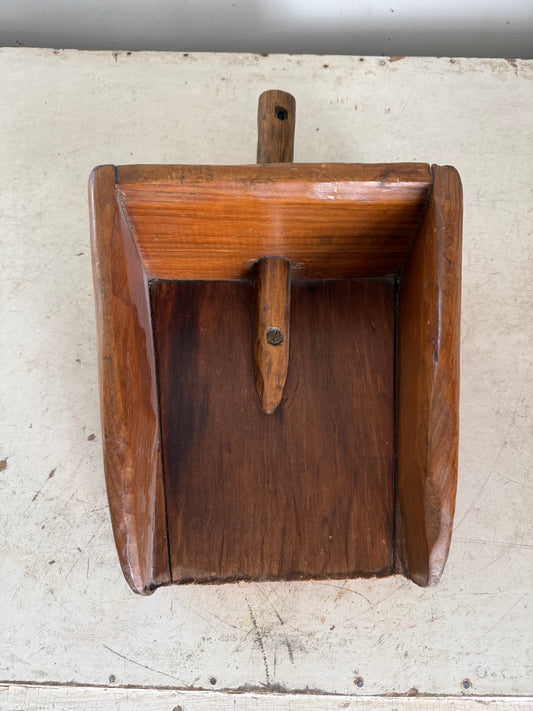 Rustic Mid Century Wood Salt and Grain Scoop