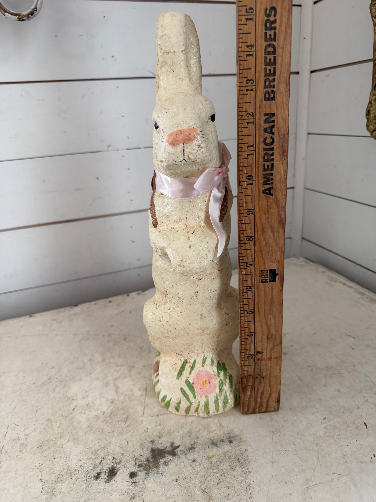 Glitter Easter Bunny Statue
