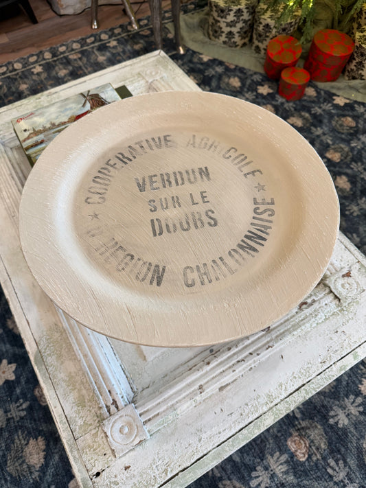 Hand painted wooden pedestal