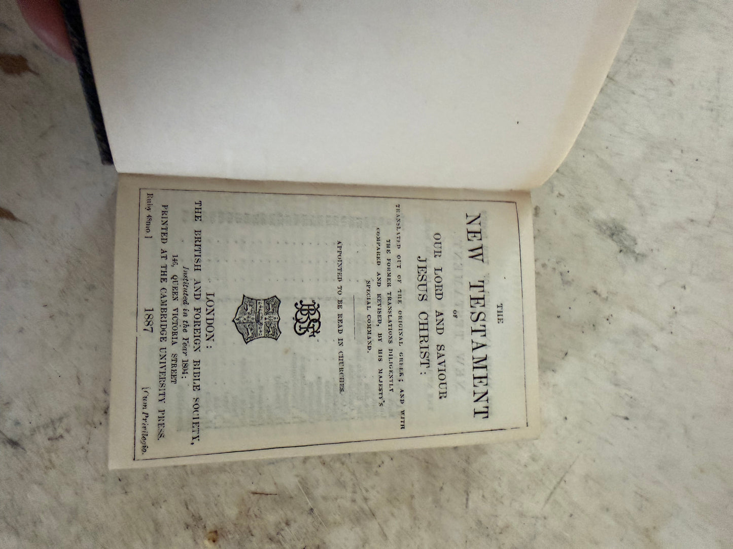 Antique Miniature Bible - The New Testament -Leather Bound Bible -