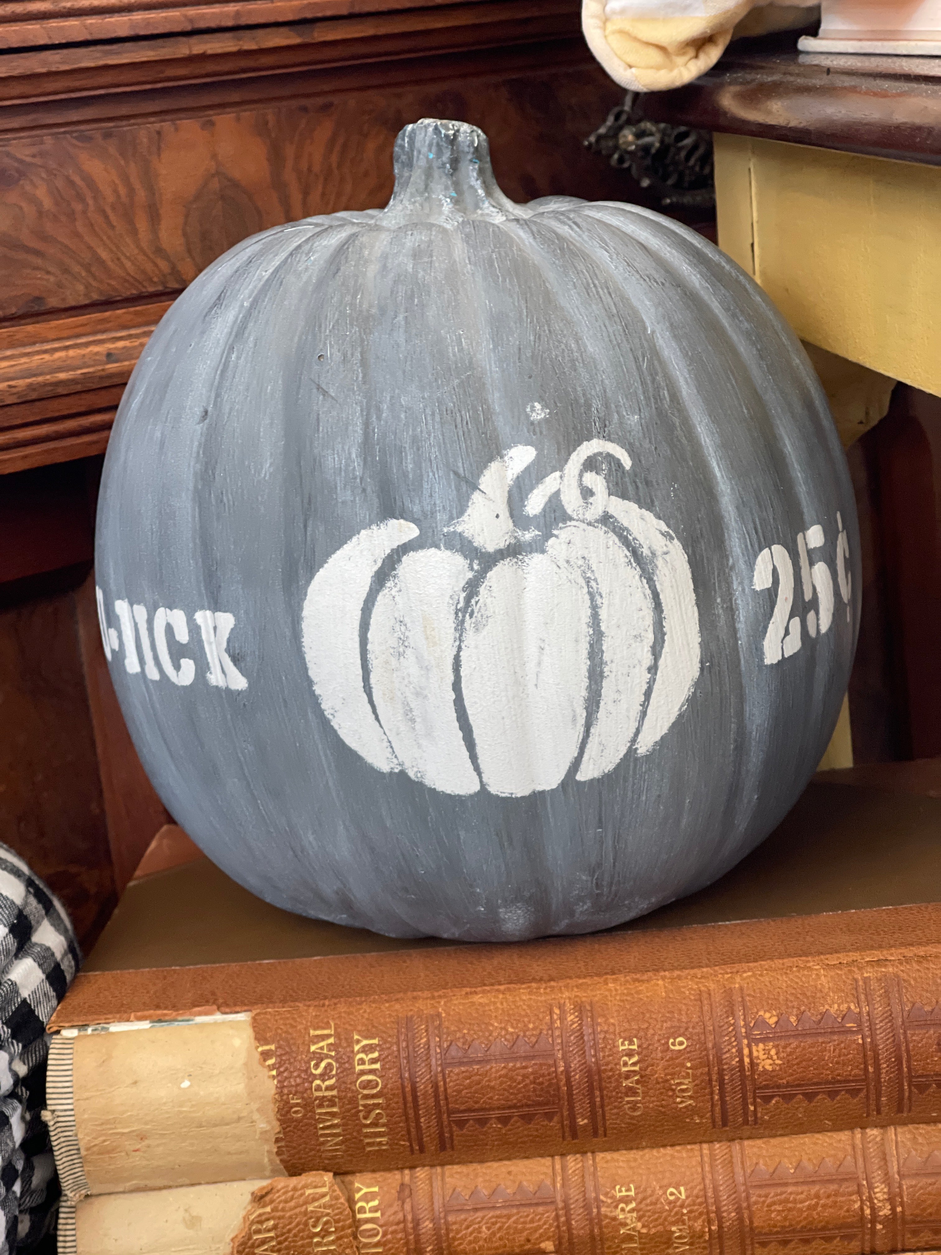 Stenciled Pumpkin