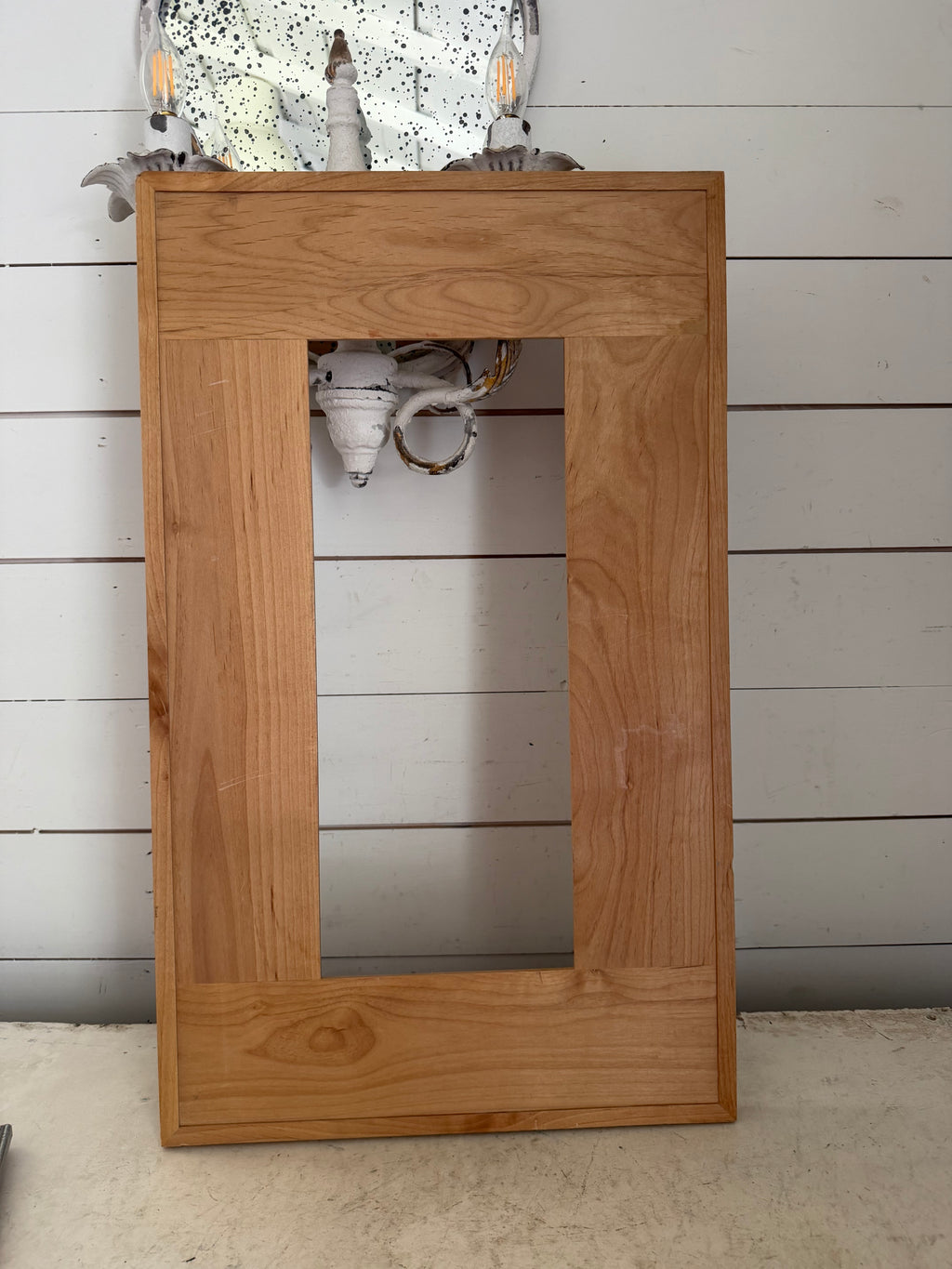 Solid wood frame will get art and makeover