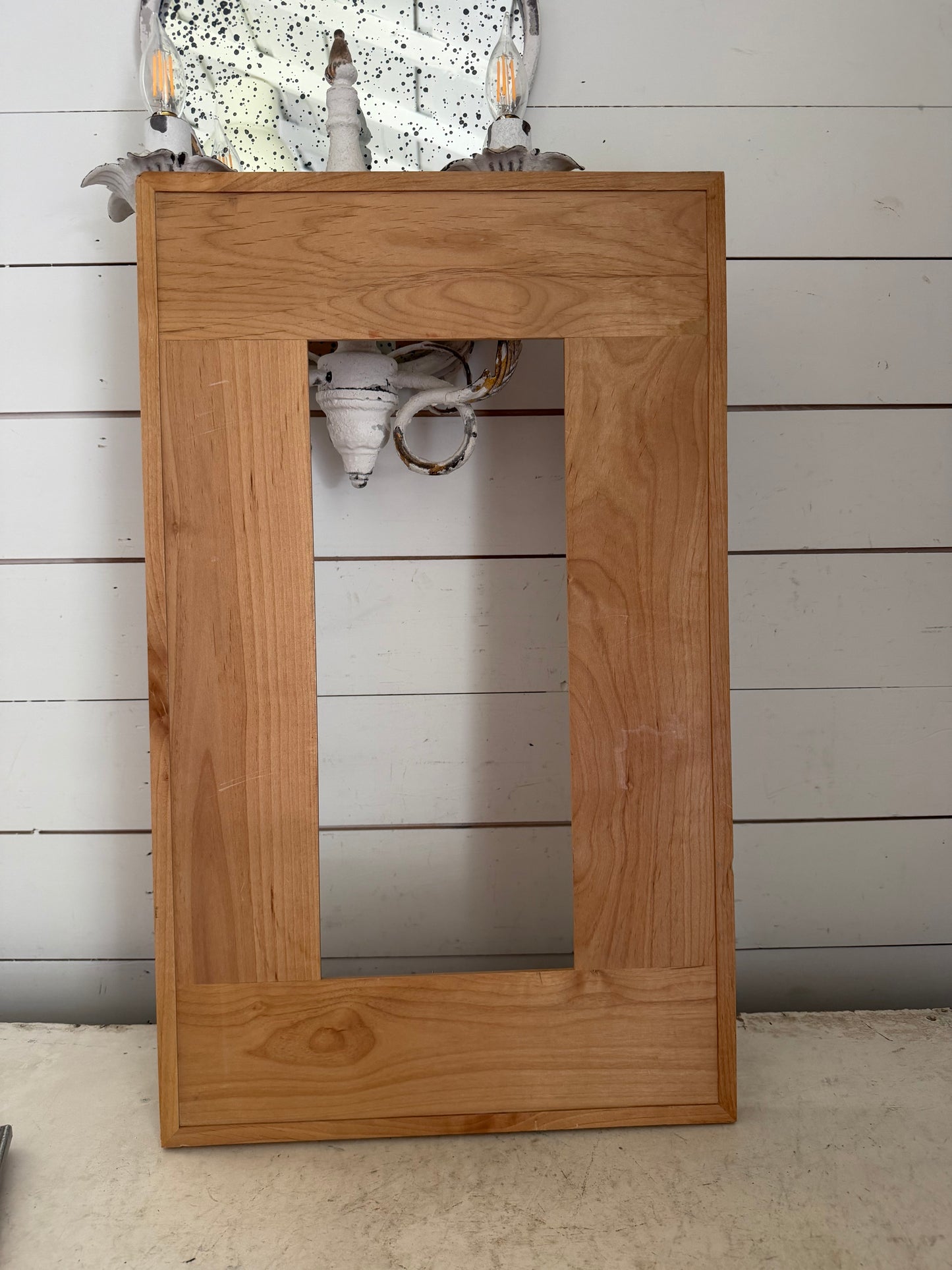 Solid wood frame will get art and makeover
