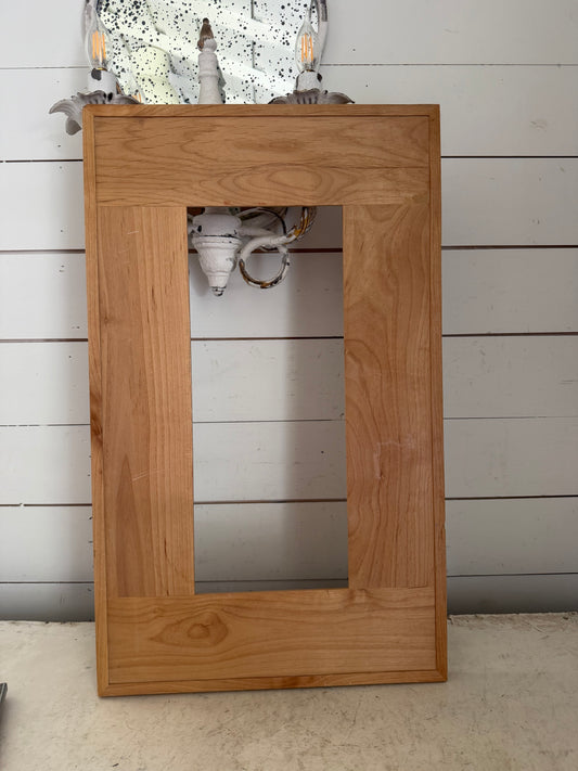 Solid wood frame will get art and makeover
