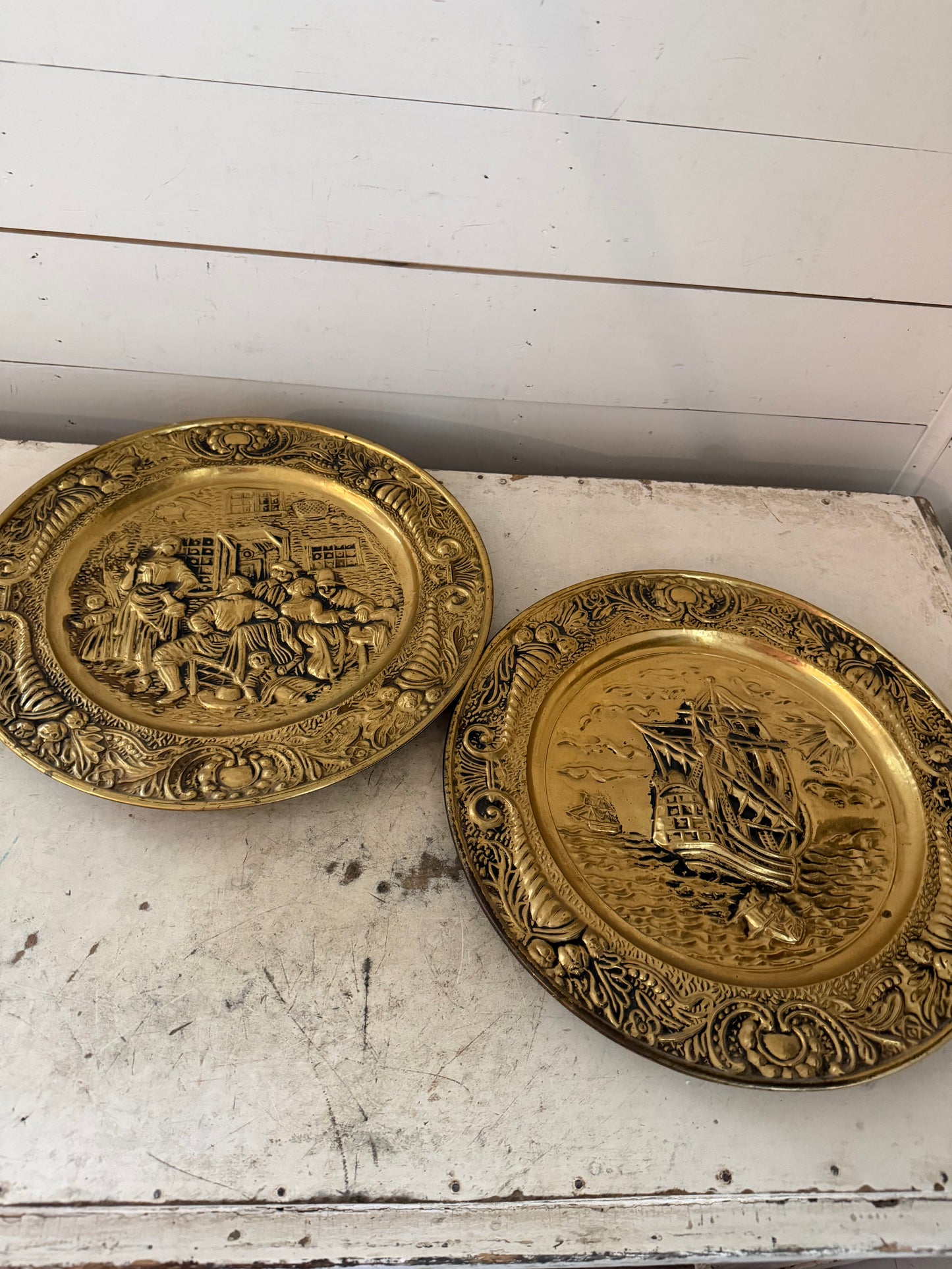 Set of brass embossed plates will get makeover