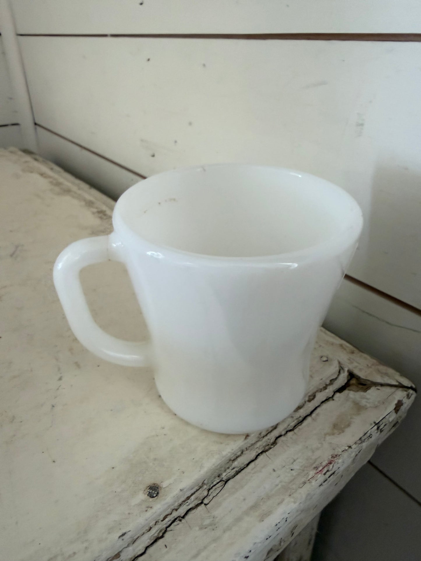 Anchor Hocking Oven Proof Milk Glass Coffee Cup