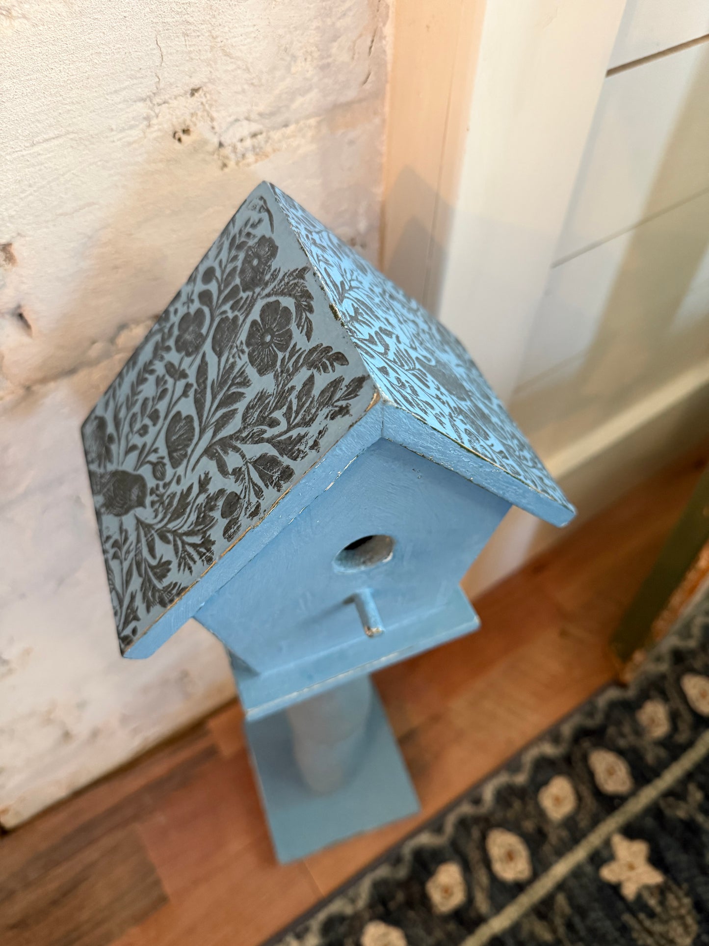 Tall Hand painted Birdhouse
