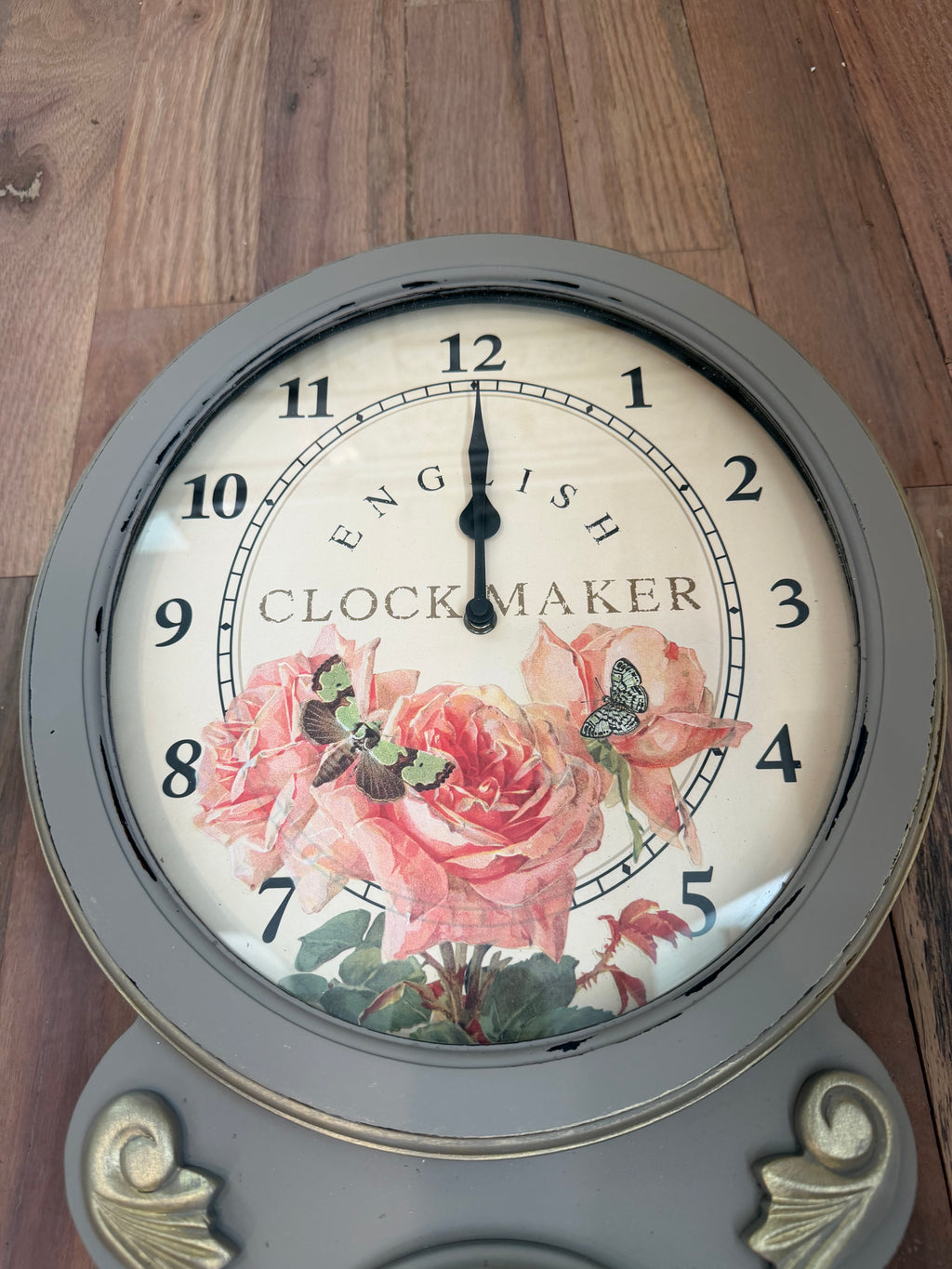 Hand Painted Wall Clock