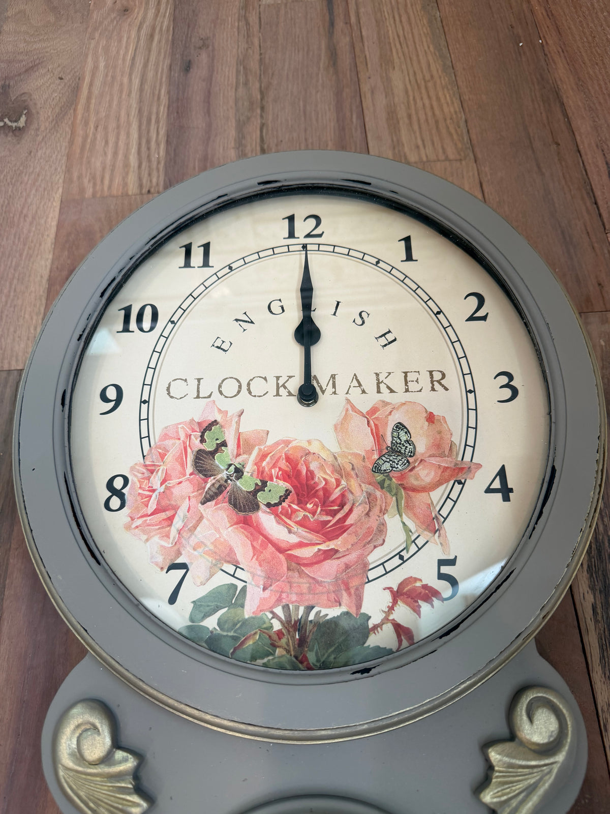 Hand Painted Wall Clock