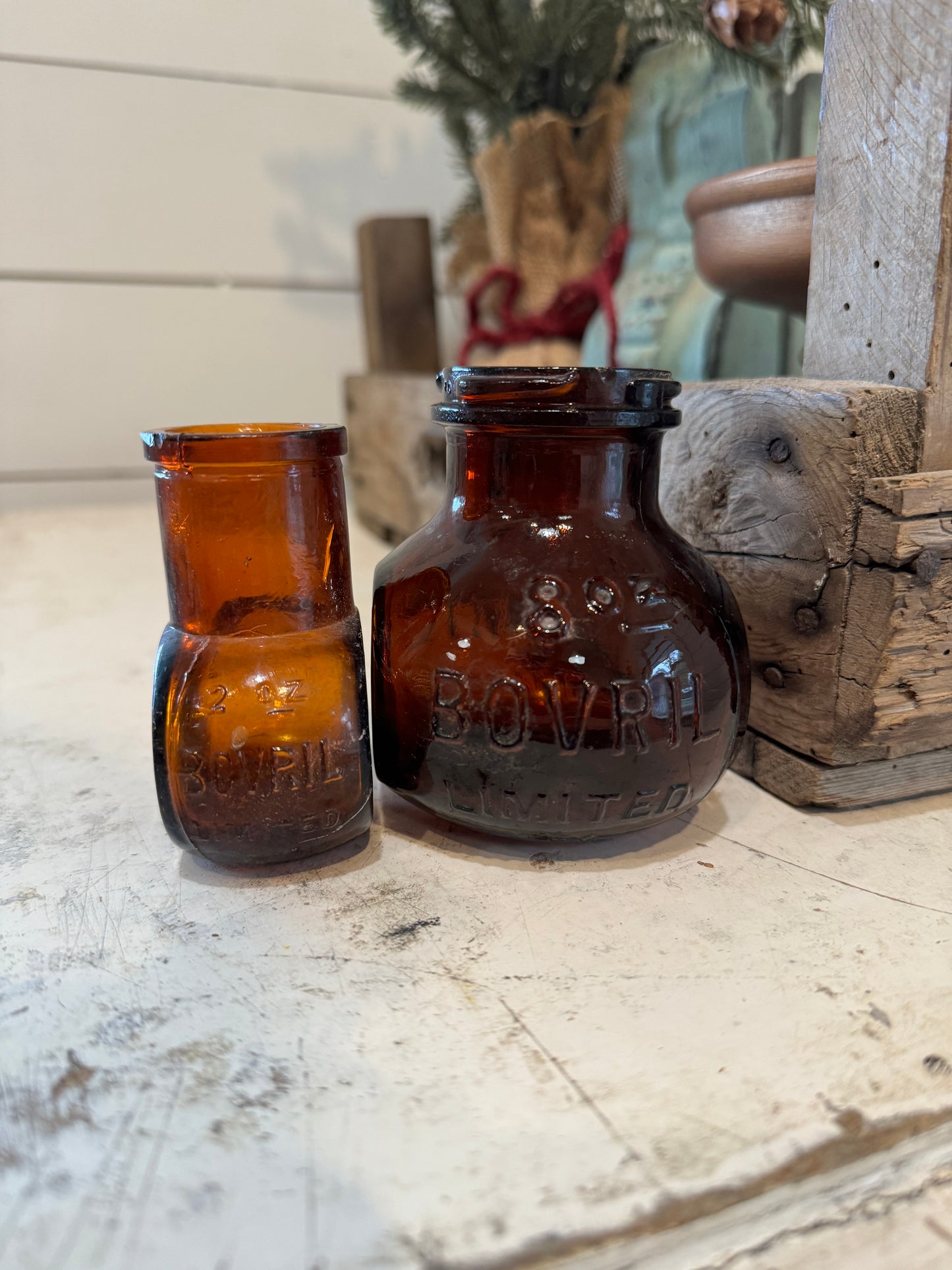 Antique Bovril Brown bottle sold individually