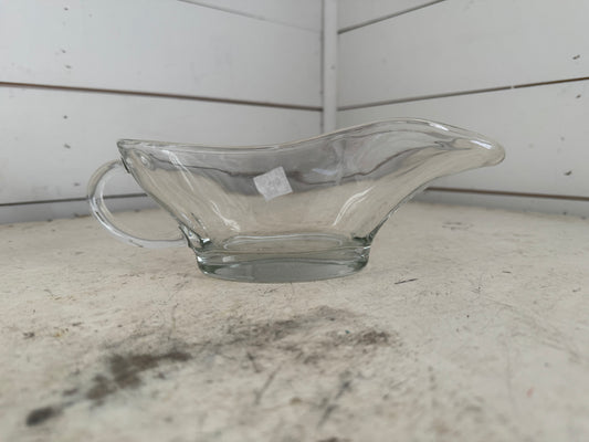 Anchor Hocking Clear Glass Gravy Boat