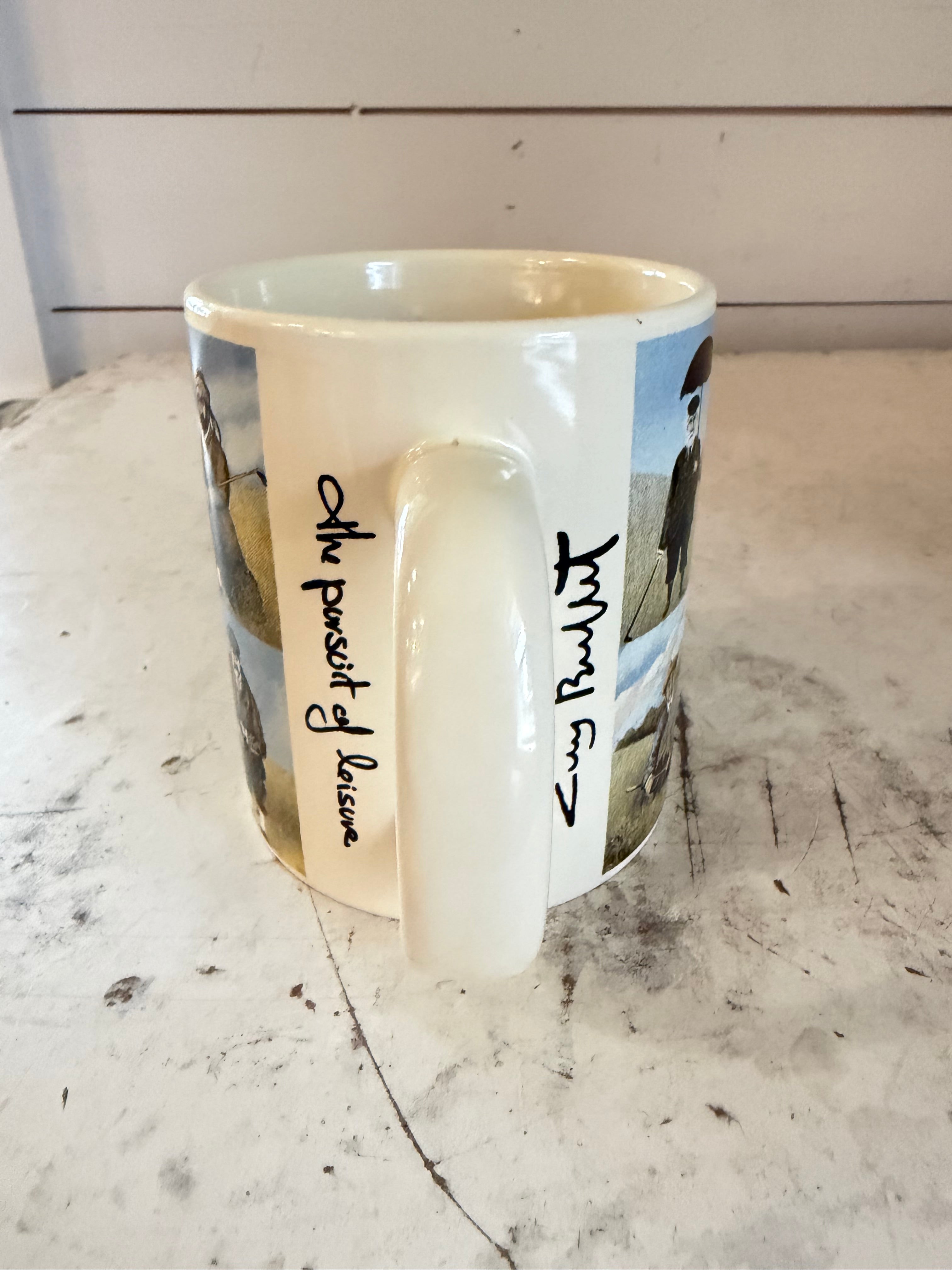 Collectible Vintage Mug “The Pursuit of Leisure” - Sold Individually