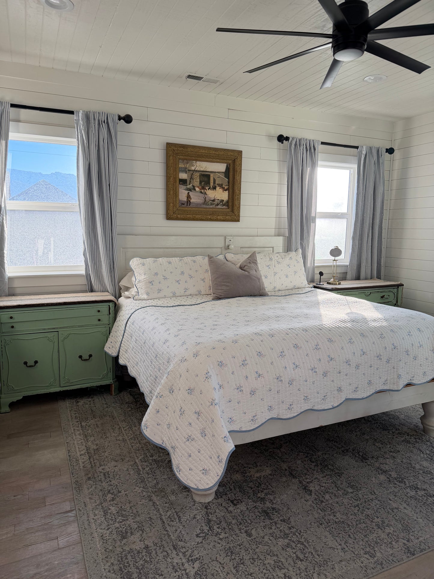 Rachel Ashwell Shabby Chic Blue and White Quilt Set - Same as Jami’s room