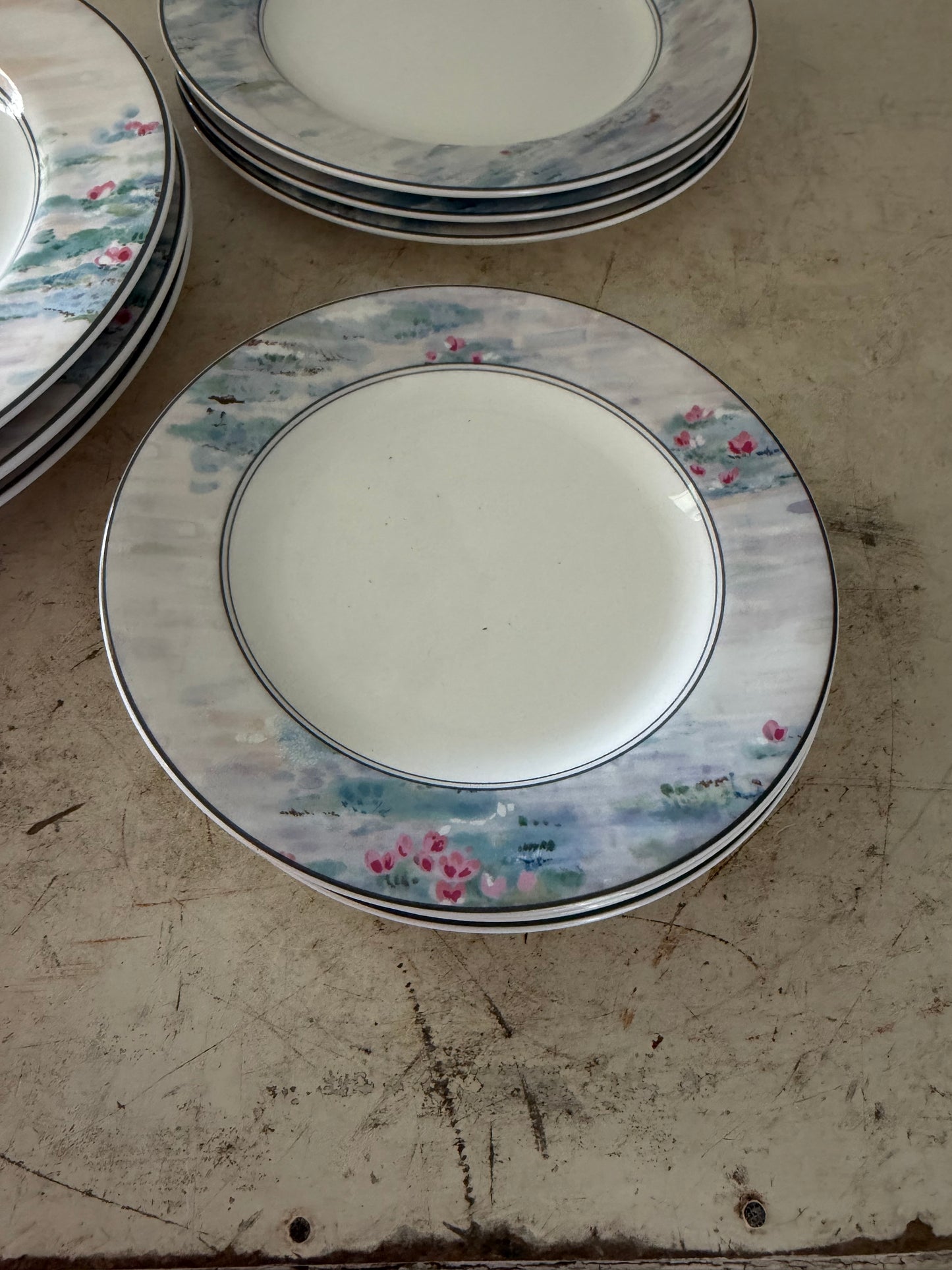 Mikasa Maxima Monet/ impressionistic pastel plates sold individually
