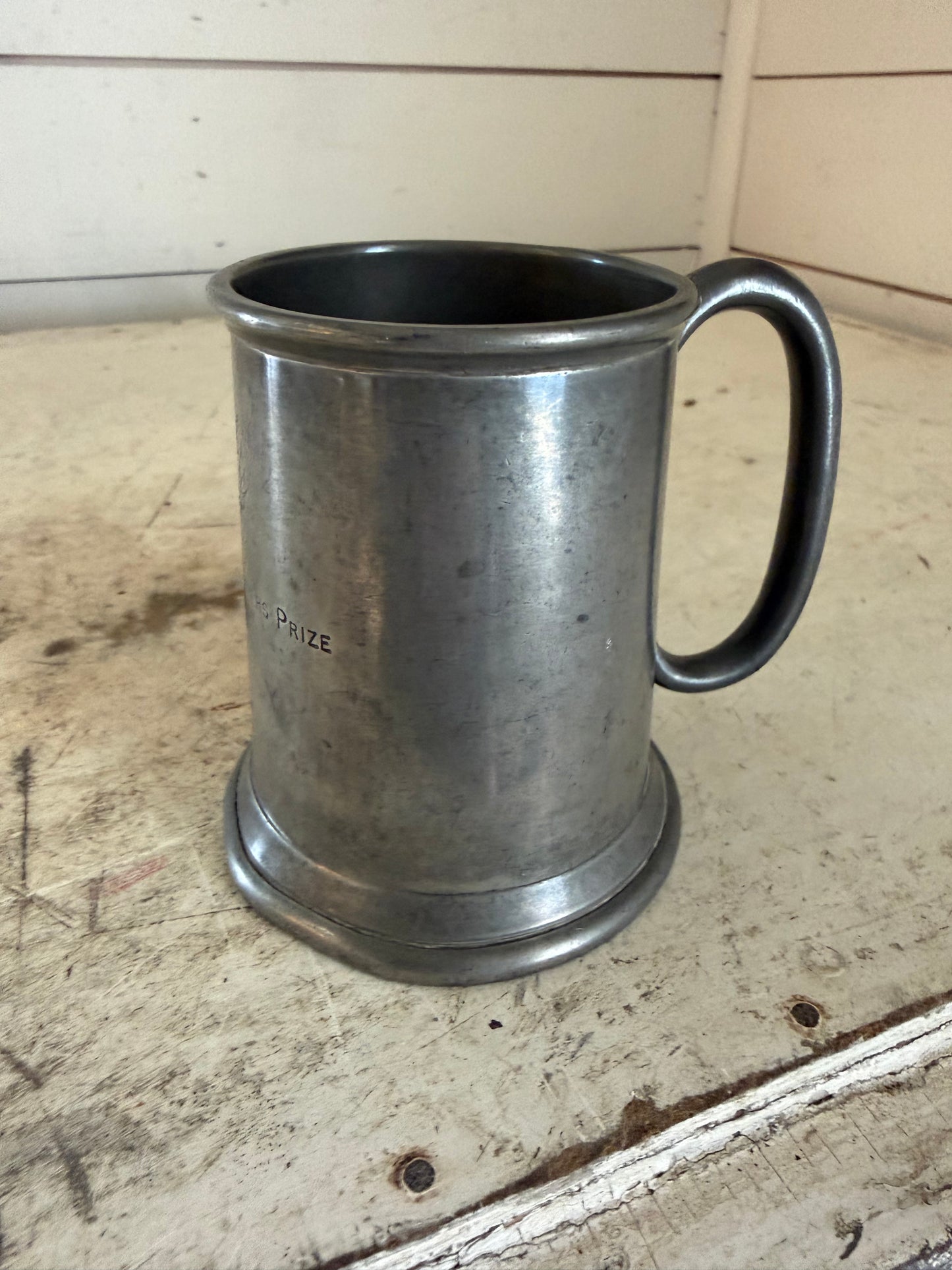 Vintage Rand English Tankard - A. VEHICLES DRIVERS PRIZE" Engraved 1955