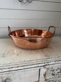Extra Large Antique George III Copper Pan, 1800s