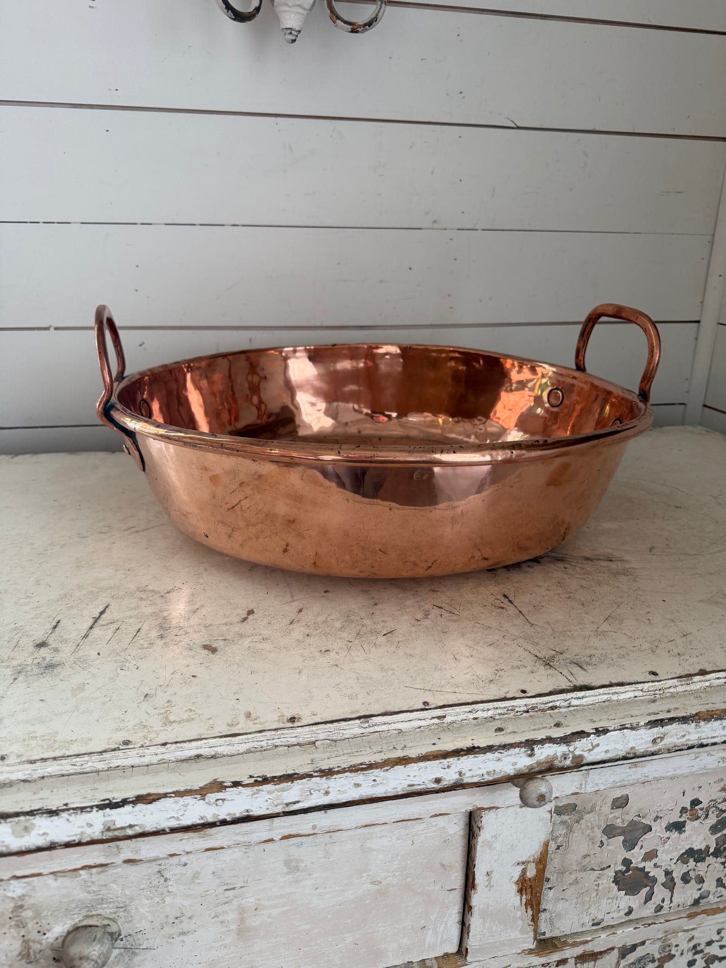 Extra Large Antique George III Copper Pan, 1800s
