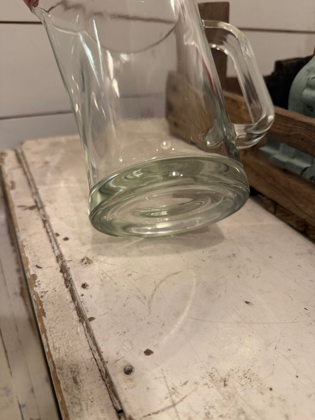 Glass Pitcher with thick bottom
