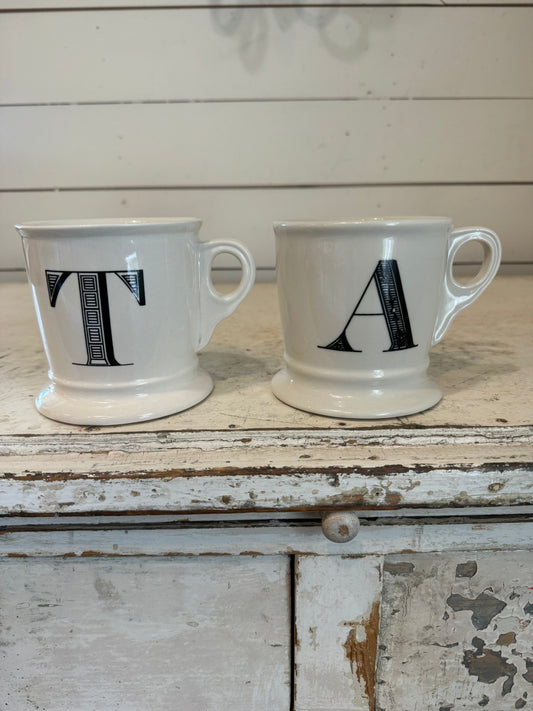 Anthropologie Letter Mug Sold Individually